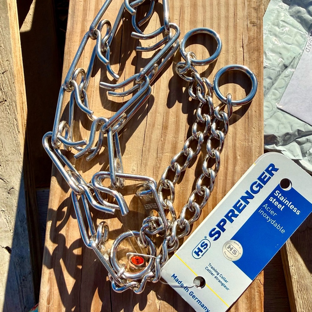 NWT Herm Sprenger Stainless Steel training Collar
